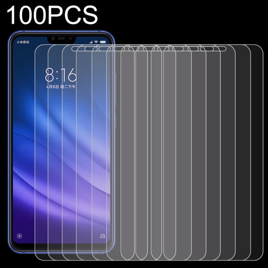 100 PCS 0.26mm 9H Surface Hardness 2.5D Full Screen Tempered Glass Film for Xiaomi Mi 8 Lite, For Mi 8 Lite