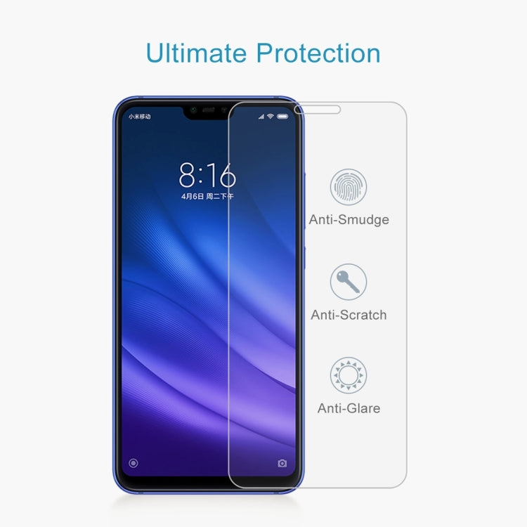 100 PCS 0.26mm 9H Surface Hardness 2.5D Full Screen Tempered Glass Film for Xiaomi Mi 8 Lite, For Mi 8 Lite
