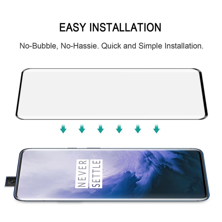 25 PCS 3D Curved Edge Full Screen Tempered Glass Film for OnePlus 7 Pro, For OnePlus 7 Pro, Black, 25 PCS, For OnePlus 7 Pro, Transparent, 25 PCS