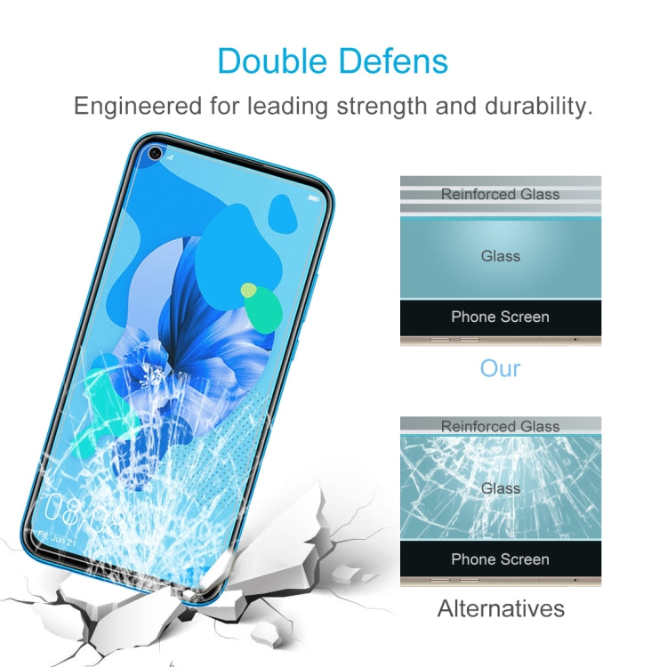 For Huawei P20 Lite 50 PCS 0.26mm 9H 2.5D Tempered Glass Film, For P20 Lite
