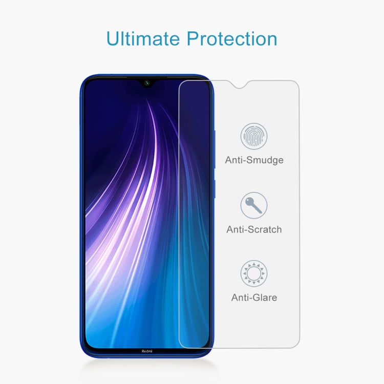 For Xiaomi Redmi Note 8 2021 / Redmi Note 8 50 PCS 0.26mm 9H 2.5D Tempered Glass Film, For Redmi Note 8 2021 / Redmi Note 8
