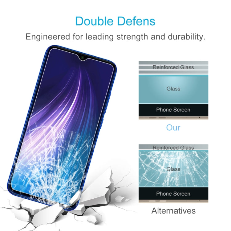 For Xiaomi Redmi Note 8 2021 / Redmi Note 8 50 PCS 0.26mm 9H 2.5D Tempered Glass Film, For Redmi Note 8 2021 / Redmi Note 8