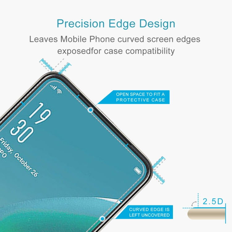 For OPPO Reno 2F 50 PCS 0.26mm 9H 2.5D Tempered Glass Film, For OPPO Reno 2F (50 PCS)