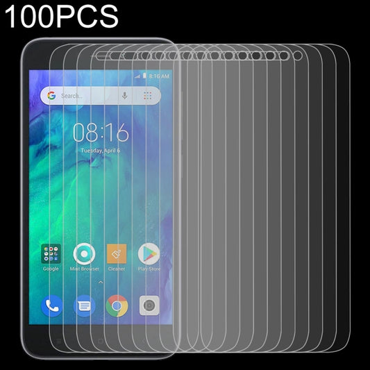 100 PCS 0.26mm 9H 2.5D Tempered Glass Film for Xiaomi Redmi Go, For Redmi Go