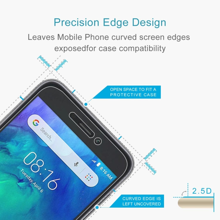 100 PCS 0.26mm 9H 2.5D Tempered Glass Film for Xiaomi Redmi Go, For Redmi Go