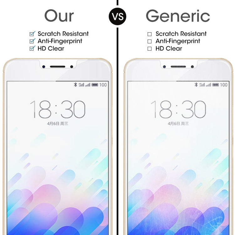 For Meizu M3 Note / Meilan Note 3 0.26mm 9H Surface Hardness 2.5D Explosion-proof Tempered Glass Screen Film, For M3 Note / Meilan Note 3