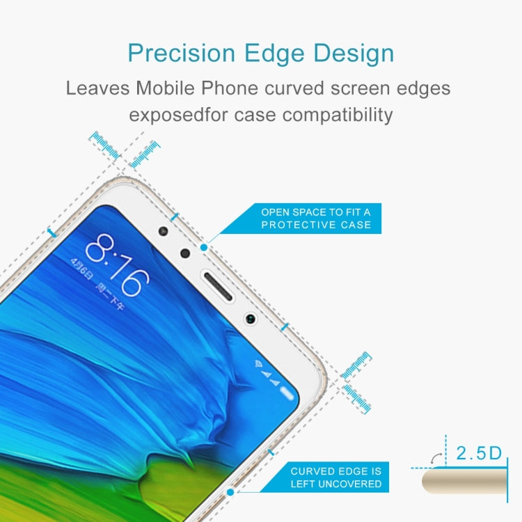 2 PCS for Xiaomi Redmi 5 0.26mm 9H Surface Hardness 2.5D Explosion-proof Tempered Glass Screen Film, For Redmi 5