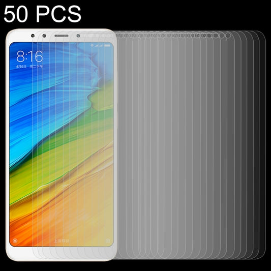 50 PCS for  Xiaomi Redmi 5 0.26mm 9H Surface Hardness 2.5D Explosion-proof Tempered Glass Screen Film, No Retail Package, For Redmi 5