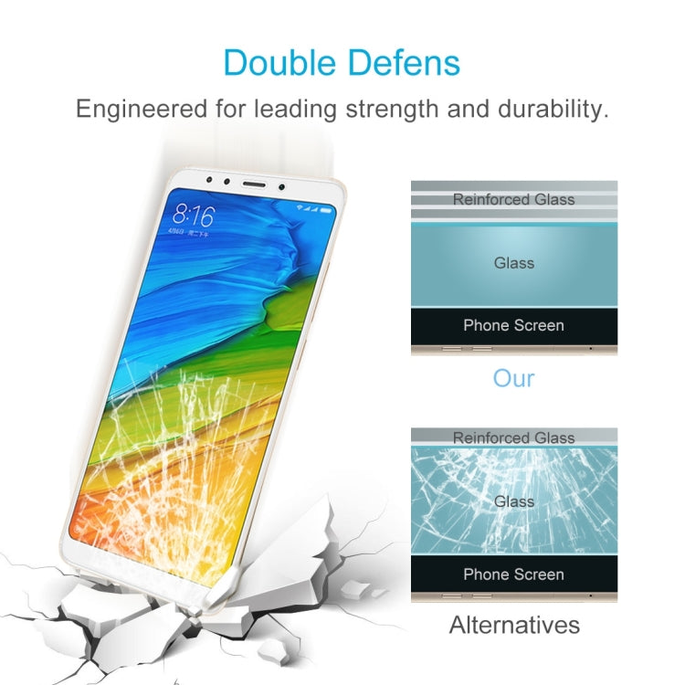 50 PCS for  Xiaomi Redmi 5 0.26mm 9H Surface Hardness 2.5D Explosion-proof Tempered Glass Screen Film, No Retail Package, For Redmi 5