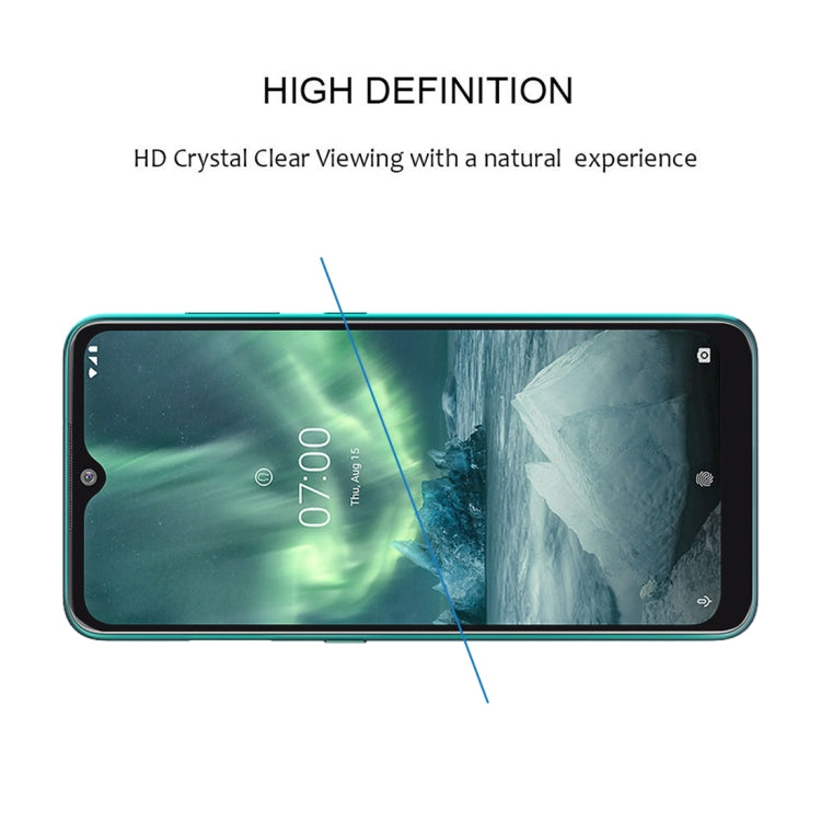 For Nokia 7.2 Full Glue Full Cover Screen Protector Tempered Glass film , For Nokia 7.2