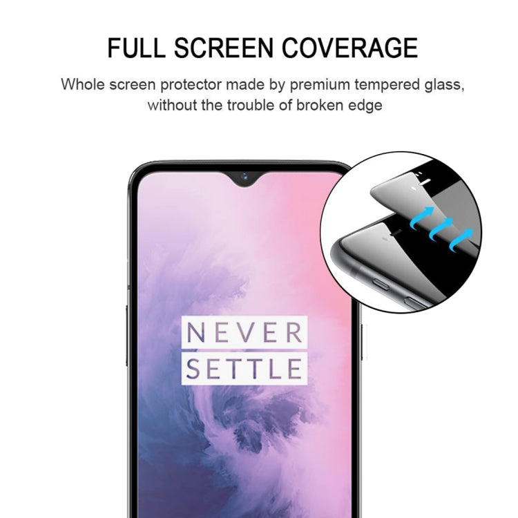 25 PCS 9H Full Screen Curved Edge Tempered Glass Film for OnePlus 7, For OnePlus 7 (25 PCS)