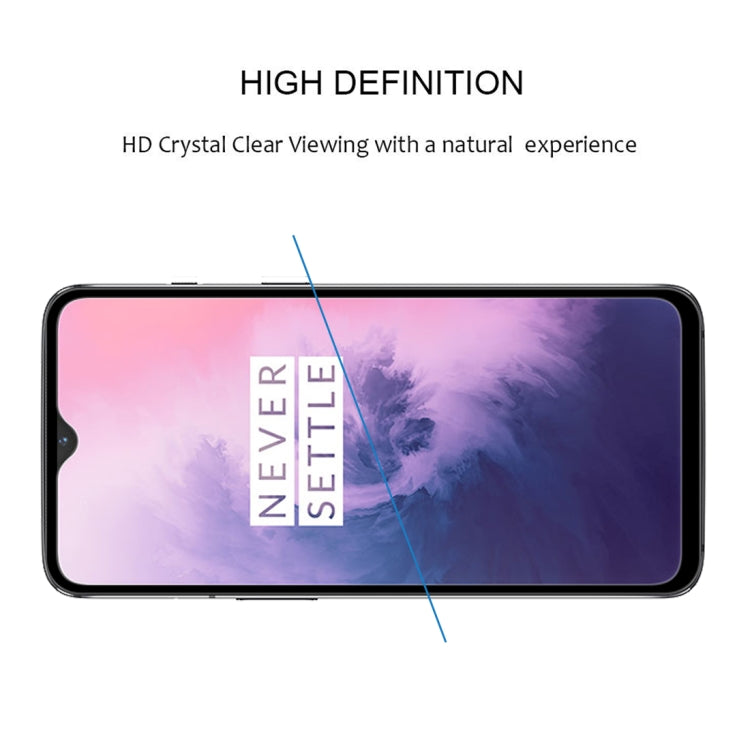 25 PCS 9H Full Screen Curved Edge Tempered Glass Film for OnePlus 7, For OnePlus 7 (25 PCS)