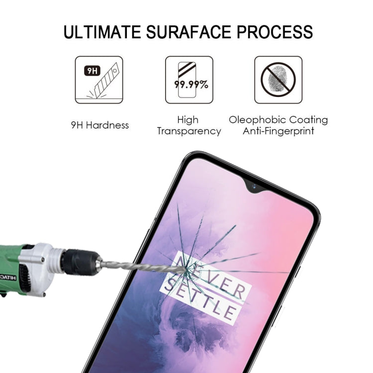 25 PCS 9H Full Screen Curved Edge Tempered Glass Film for OnePlus 7, For OnePlus 7 (25 PCS)