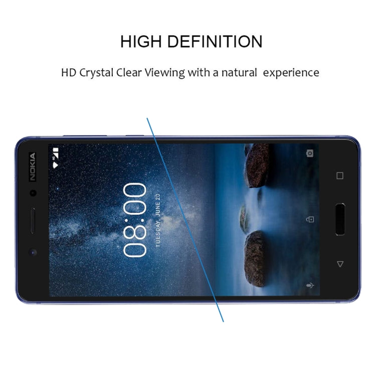 Full Glue Full Cover Screen Protector Tempered Glass film for Nokia 7, For Nokia 7