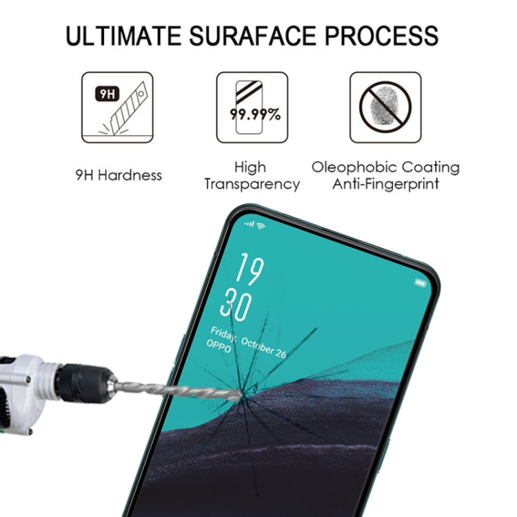 25 PCS Full Cover ScreenProtector Tempered Glass Film for OPPO Reno 2, For OPPO Reno 2