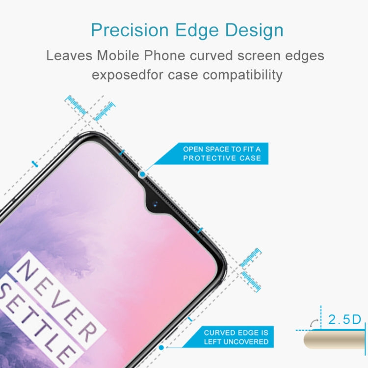 50 PCS 0.26mm 9H 2.5D Tempered Glass Film for OnePlus 7T, For OnePlus 7T (50 PCS)