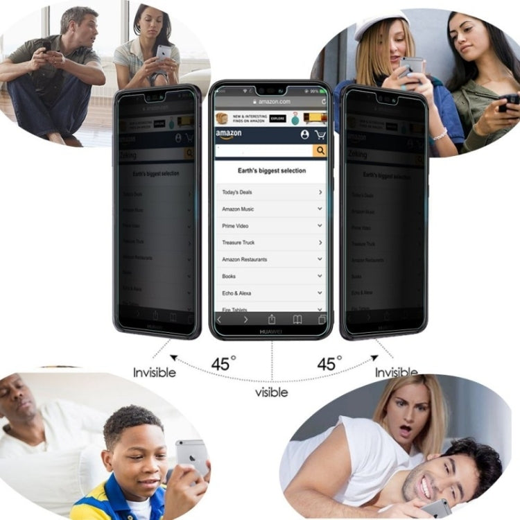 Full Cover Anti-spy Tempered Glass Film for OPPO Reno, For OPPO Reno