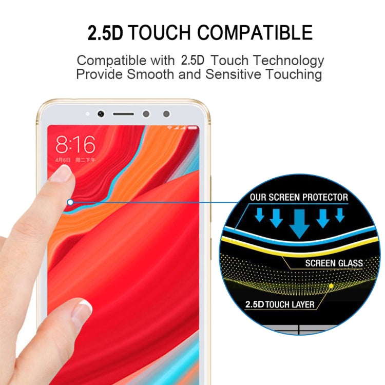 0.26mm 9H 2.5D Anti-scratch Silk-screen Tempered Glass Full Screen Film for Xiaomi Redmi S2, For Redmi S2 (1 PCS) Black, For Redmi S2 (1 PCS)