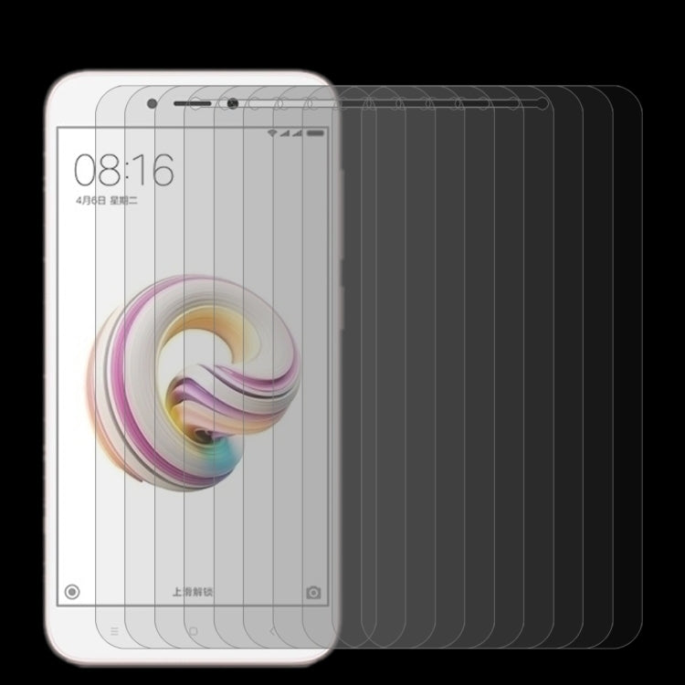 10 PCS for Xiaomi Redmi 5A 0.26mm 9H Surface Hardness 2.5D Curved Edge Tempered Glass Screen Protector, For Redmi 5A
