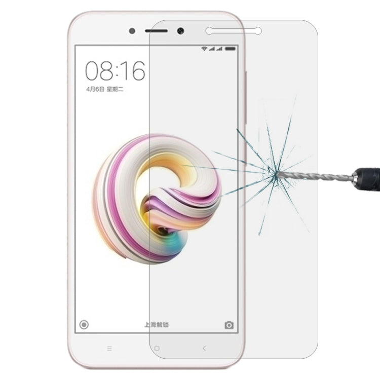 For Xiaomi Redmi 5A 0.26mm 9H Surface Hardness 2.5D Curved Edge Tempered Glass Screen Protector, For Redmi 5A