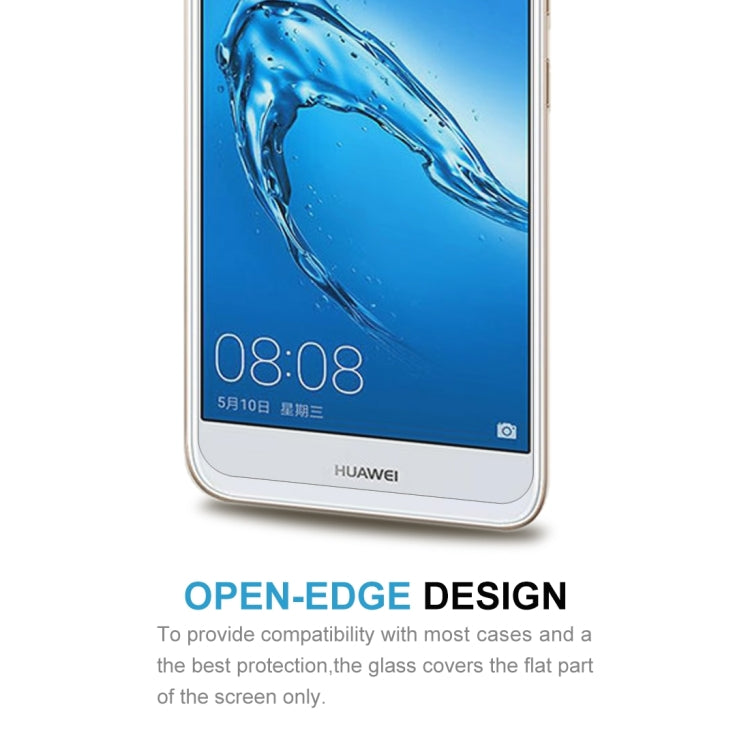 50 PCS for Huawei Y6 Pro (2017) 0.26mm 9H Surface Hardness 2.5D Curved Edge Tempered Glass Screen Protector, For Y6 Pro (2017)