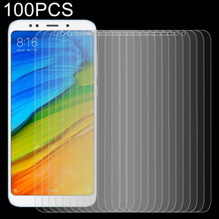 100 PCS for Xiaomi Redmi 5 Plus  0.26mm 9H Surface Hardness 2.5D Curved Edge Tempered Glass Screen Protector, For Redmi 5 Plus