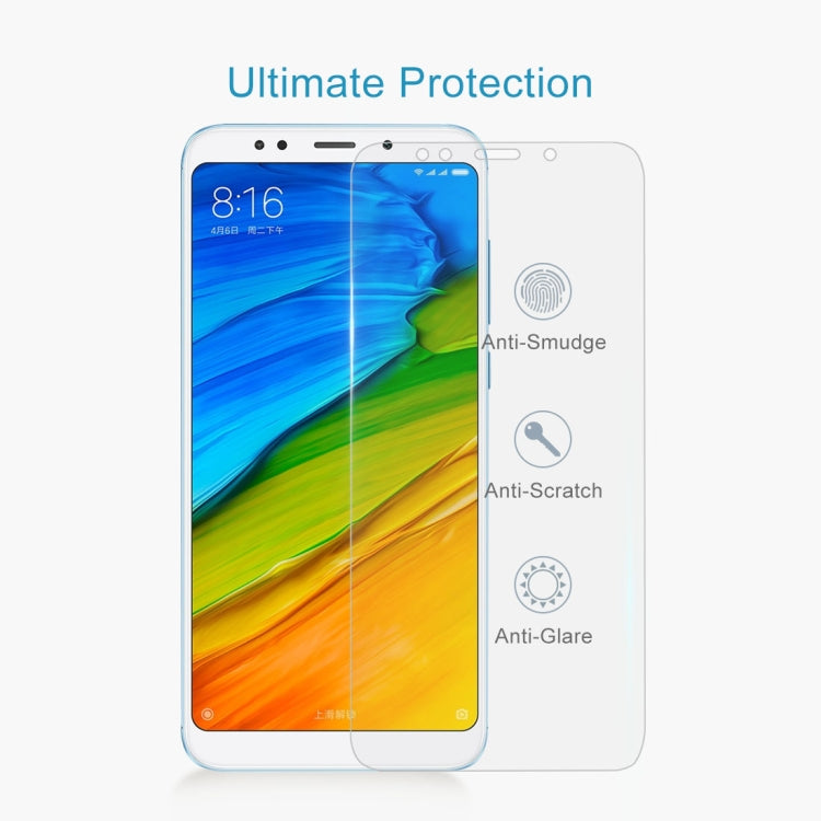 100 PCS for Xiaomi Redmi 5 Plus  0.26mm 9H Surface Hardness 2.5D Curved Edge Tempered Glass Screen Protector, For Redmi 5 Plus