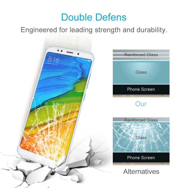 100 PCS for Xiaomi Redmi 5 Plus  0.26mm 9H Surface Hardness 2.5D Curved Edge Tempered Glass Screen Protector, For Redmi 5 Plus