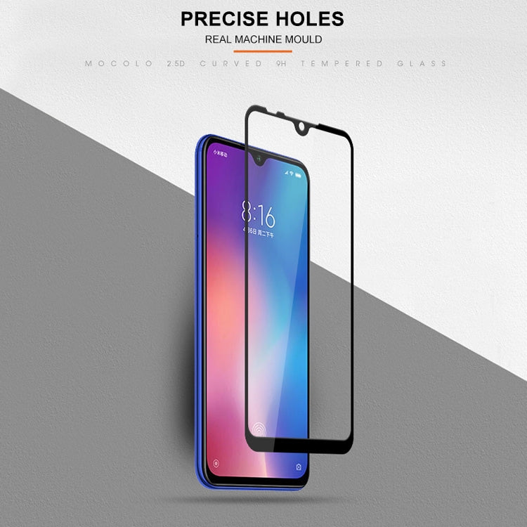 mocolo 0.33mm 9H 2.5D Full Glue Silk Print Tempered Glass Film for Xiaomi Mi 9 SE, For Xiaomi Mi 9 SE