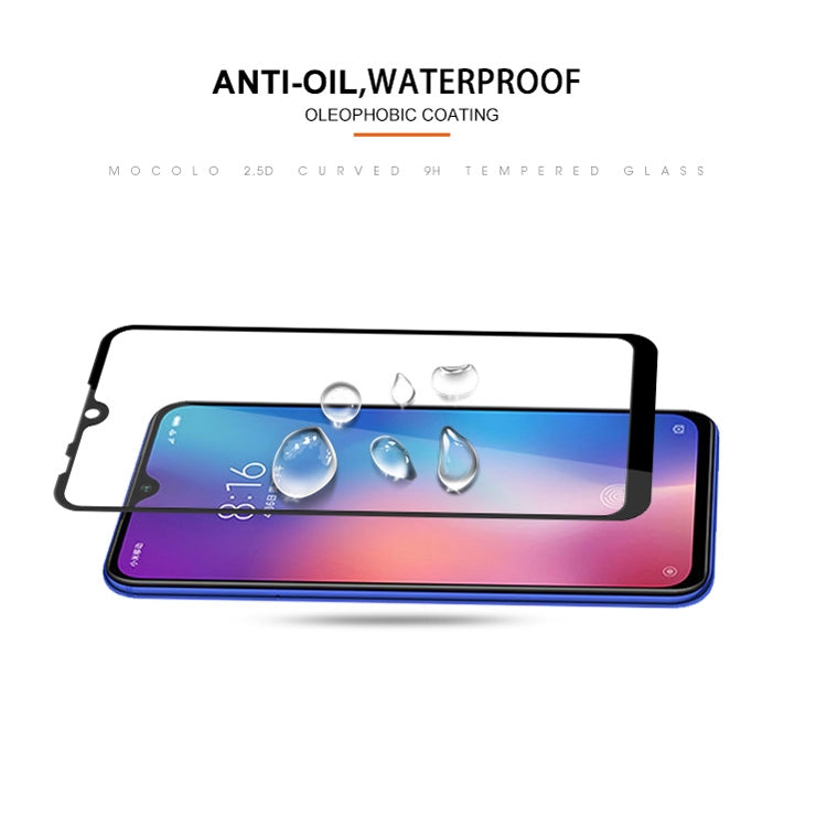mocolo 0.33mm 9H 2.5D Full Glue Silk Print Tempered Glass Film for Xiaomi Mi 9 SE, For Xiaomi Mi 9 SE
