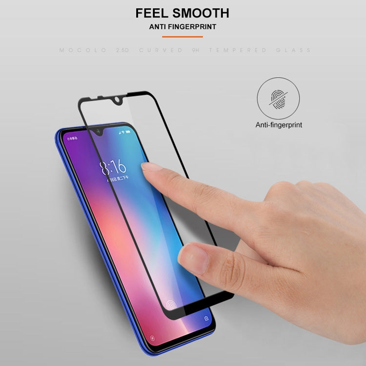 mocolo 0.33mm 9H 2.5D Full Glue Silk Print Tempered Glass Film for Xiaomi Mi 9 SE, For Xiaomi Mi 9 SE