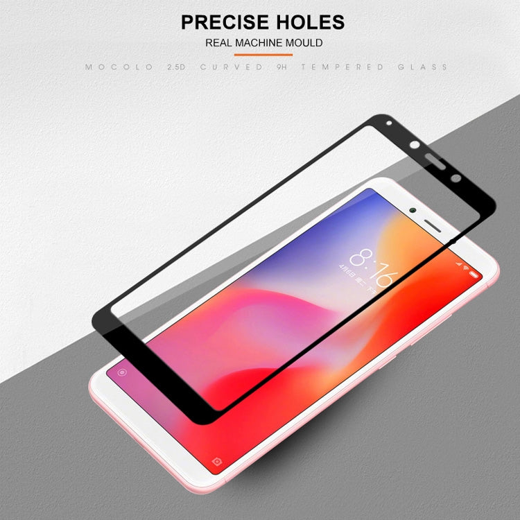 mocolo 0.33mm 9H 2.5D Silk Print Tempered Glass Film for Xiaomi Redmi 6, Xiaomi Redmi 6