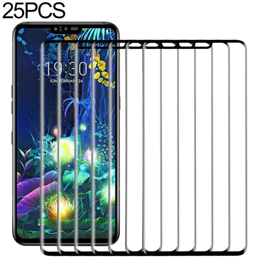 25 PCS 9H 3D Full Screen Tempered Glass Film for LG V50 ThinQ 5G, For LG V50 ThinQ 5G