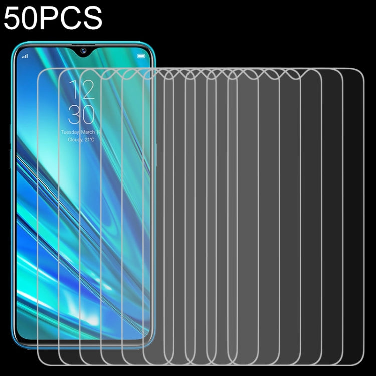 50 PCS For OPPO Realme 5 Pro 9H 2.5D Screen Tempered Glass Film, For OPPO Realme 5 Pro (50 PCS)