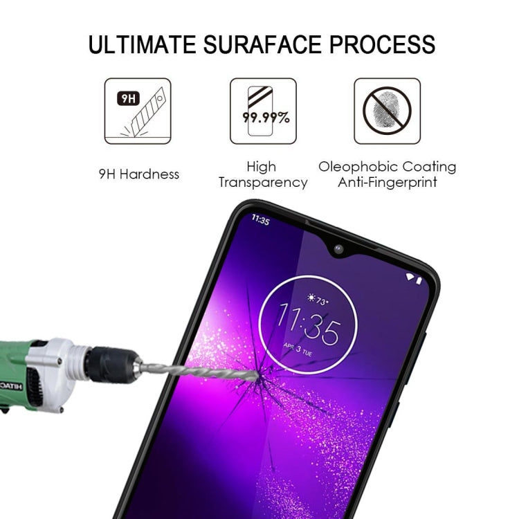 For Motorola One Macro 25 PCS Full Glue Full Screen Tempered Glass Film, For Motorola One Macro