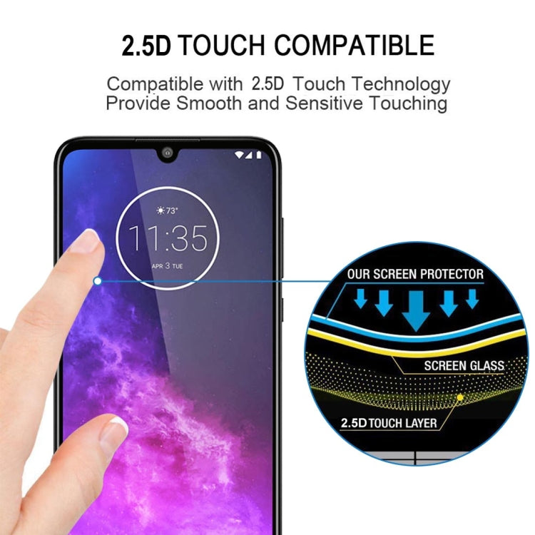 For Motorola One Zoom 25 PCS Full Glue Full Screen Tempered Glass Film, For Motorola One Zoom