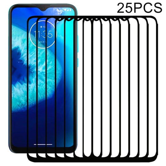 For Motorola Moto G8 Power Lite 25 PCS Full Glue Full Screen Tempered Glass Film, For Motorola Moto G8 Power Lite
