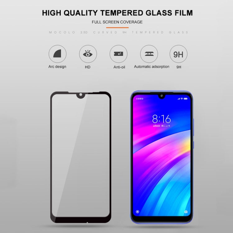mocolo 0.33mm 9H 2.5D Full Glue Tempered Glass Film for Xiaomi Redmi 7, For Xiaomi Redmi 7