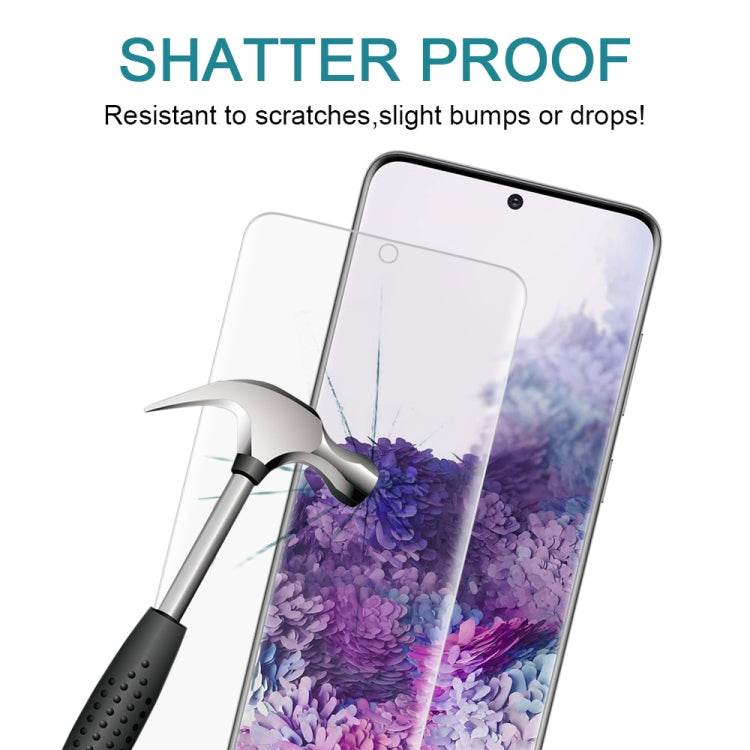 25 PCS For Galaxy S20 9H HD 3D Curved Edge Tempered Glass Film (Transparent), For Galaxy S20(25 PCS)
