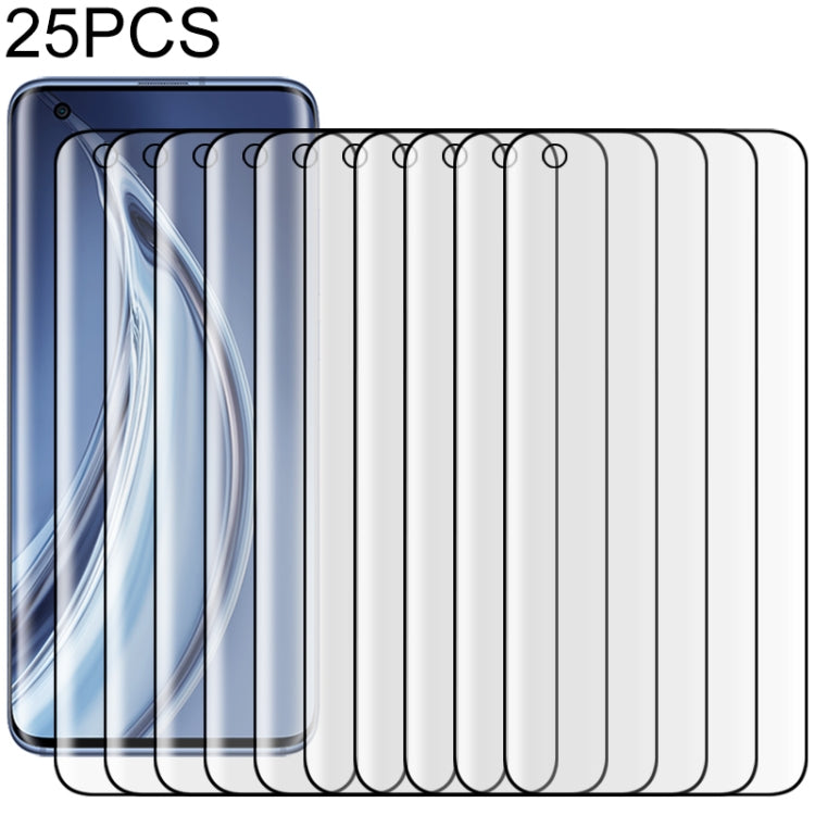 25 PCS For Xiaomi Mi 10 Pro 5G 9H HD 3D Curved Edge Tempered Glass Film (Black), For Xiaomi Mi 10 Pro 5G(Black)(25 PCS), For Xiaomi Mi 10 Pro 5G