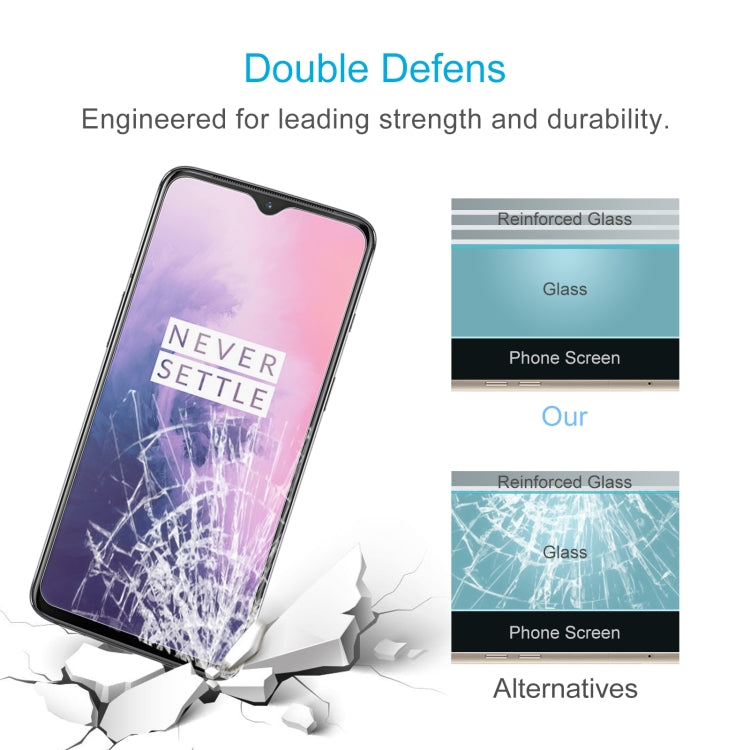 50 PCS 0.26mm 9H 2.5D Tempered Glass Film for OnePlus 7, For OnePlus 7 (50 PCS)