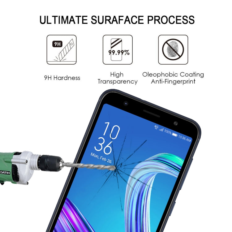 25 PCS Full Glue Full Screen Tempered Glass Film for Asus Zenfone Max (M1) ZB555KL, For Asus Zenfone Max (M1) ZB555KL