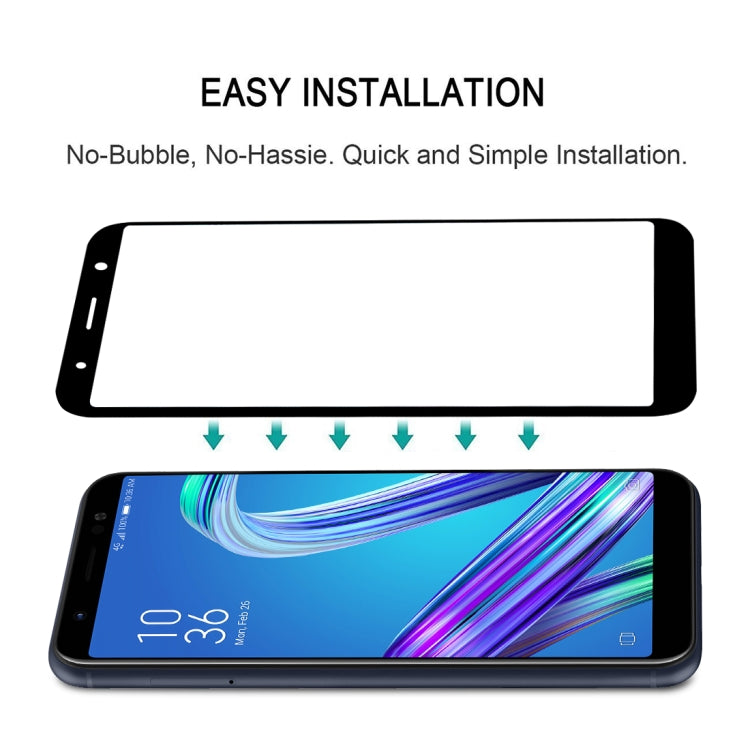 25 PCS Full Glue Full Screen Tempered Glass Film for Asus Zenfone Max (M1) ZB555KL, For Asus Zenfone Max (M1) ZB555KL