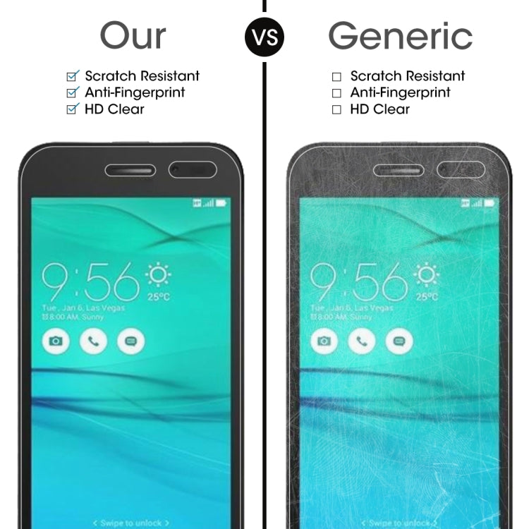 0.26mm 9H 2.5D Tempered Glass Film for Asus ZenFone Go / ZB452KG, For ZenFone Go / ZB452KG(1 PC)