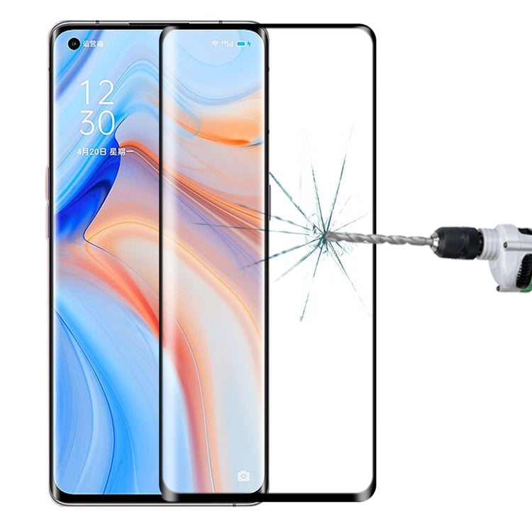 For OPPO Reno4 Pro 3D Curved Edge Full Screen Tempered Glass Film, For OPPO Reno4 Pro