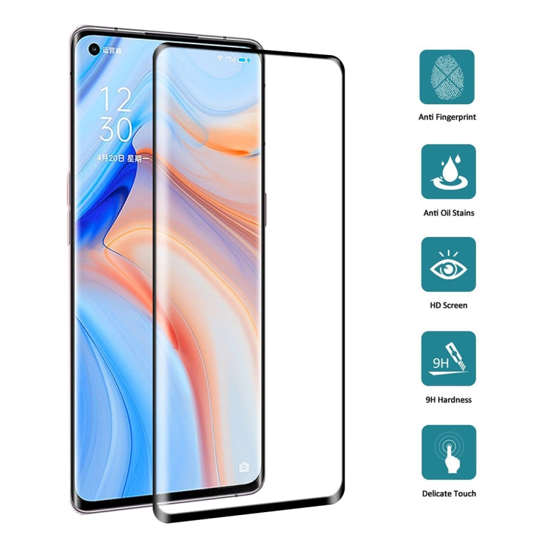 For OPPO Reno4 Pro 25 PCS 3D Curved Edge Full Screen Tempered Glass Film, For OPPO Reno4 Pro