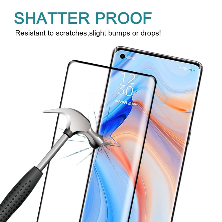 For OPPO Reno4 Pro 25 PCS 3D Curved Edge Full Screen Tempered Glass Film, For OPPO Reno4 Pro