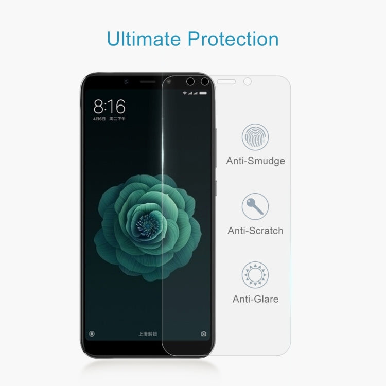 50 PCS 0.26mm 9H 2.5D Tempered Glass Film for Xiaomi Mi 6X & A2, For Mi 6X (50 PCS)