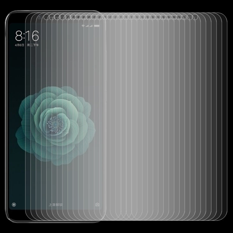 50 PCS 0.26mm 9H 2.5D Tempered Glass Film for Xiaomi Mi 6X & A2, For Mi 6X (50 PCS)