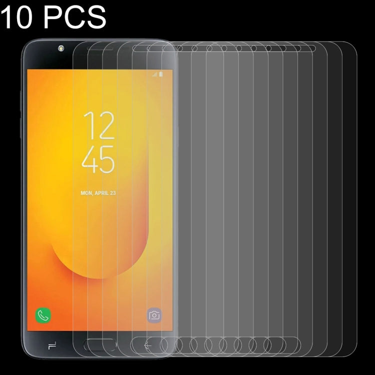10 PCS 0.26mm 9H 2.5D Tempered Glass Film for Galaxy J7 Duo, For Galaxy J7 Duo (10 PCS)